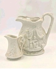 Portmeirion Pilgrim Porcelain Jug & Huntsman Jug - 20cm & 11cm.