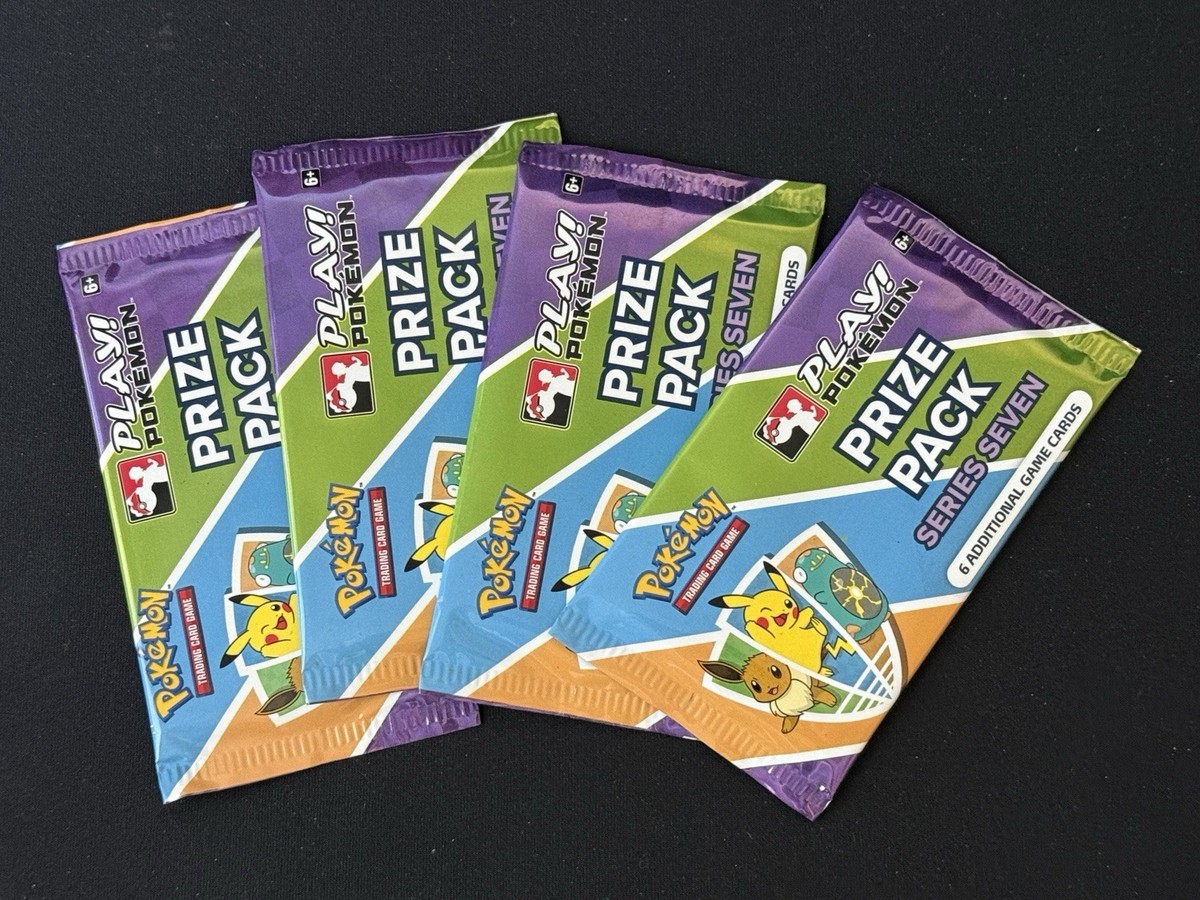 pokemon prize pack series 7 Sealed Booster Packs X4