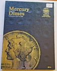 Whitman Mercury Dime Coin Folder 1916–1945 Partial Set w/ Silver Coins #9014