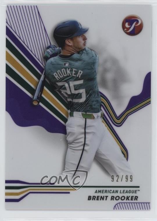 2024 Topps Pristine All-Star Game Purple Refractor 92/99 Brent Rooker #266 1i5w