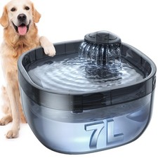 7L/1.8Gal Dog Water Fountain for Large Dog, Dog Water Bowl Dispenser Pet Wate...