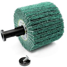 Satinierwalze Schleifwalze Vlies + Gewebe P120 mit Aufnahmedorn Satiniermaschine