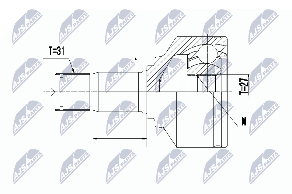 Fits NTY NPW-VV-095 INNER CV JOINT ⭐UK Stock⭐ - Image 2