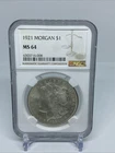 1921 Morgan Silver Dollar $1 NGC MS64