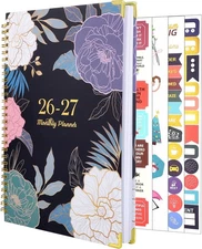 2026-2027 Monthly Planner, 24 Months Calendar Planner January 2026 - Blue 