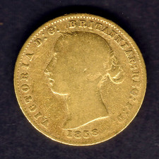 Australia. 1858 Sydney Mint - Half Sovereign.. aFine