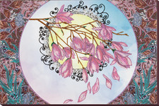 Flowers Blooming magnolia Bead Embroidery Kit   DIY Beaded Home Decor Wall Art