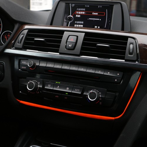 For BMW 3 F30 F31 F34 LCI Radio Trim LED Dashboard Center Console AC Panel Light - Picture 4 of 13