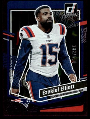 2023 Donruss Season Stat Line Purple Ezekiel Elliott 182/500 #201