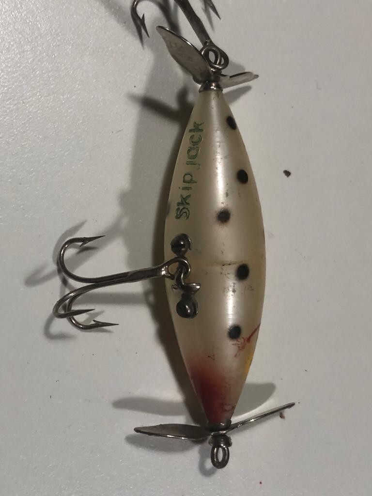 Leurre de pêche vintage tackle industries skipjack 310 1/3 once neuf