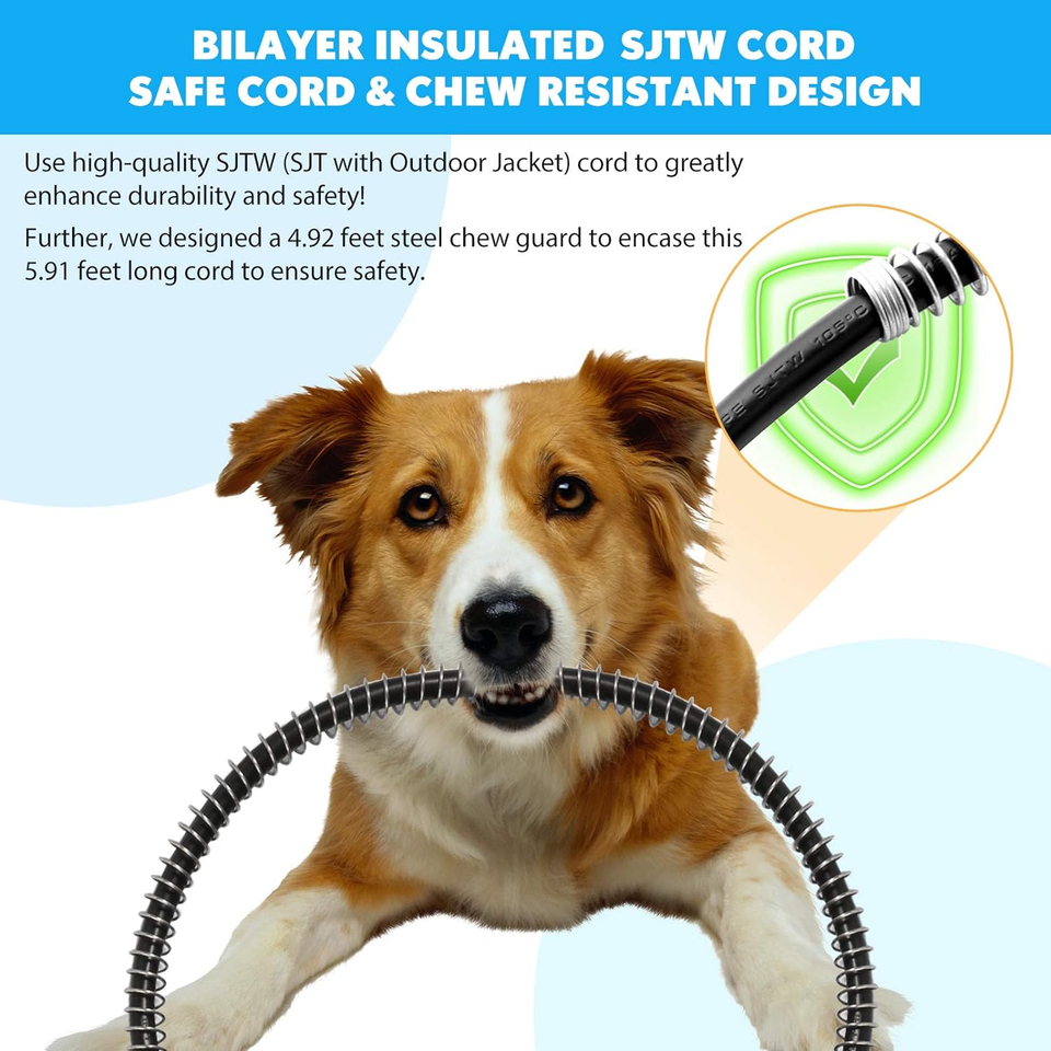 Outdoor Heated Pet Bed with Waterproof Cover,Pet Heating Pads for Dog