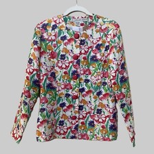 New VTG Anne Crimmins for UMI Collections Womens Linen blend Blazer Size 8