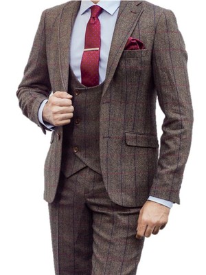 checked tweed suit