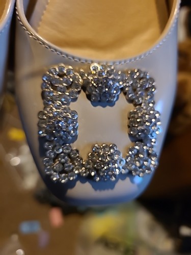Pierre Dumas Ballet Flats Rhinestone Accented Retro Whimsy Fairy Grunge Preppy - Picture 3 of 4