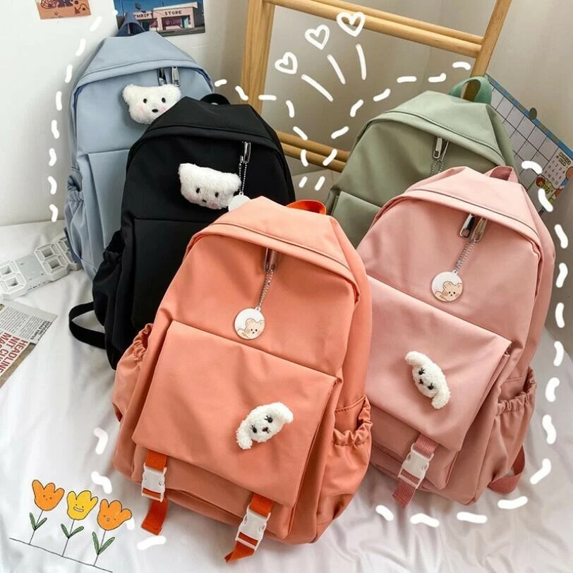 Women Harajuku Backpack School Bag Shoulder Bag Girls Travel