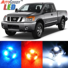 16 x Premium Xenon White LED Lights Interior Package Kit for Nissan Titan + Tool