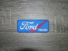Ford Trucks Blue/Red Retro Vintage Style Embroidered Iron On Patch 4" x 1.5"