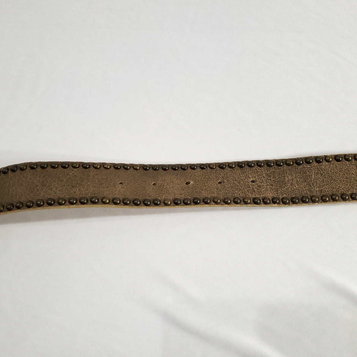 Leatherock Brown Studded Embellished Leather Statement Belt Leatherock Brown Leather Women Belt Large Round Embellished  main image 2