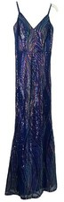 SAY YES TO THE PROM Womens Spaghetti Strap Full-Length Evening Sheath Dress