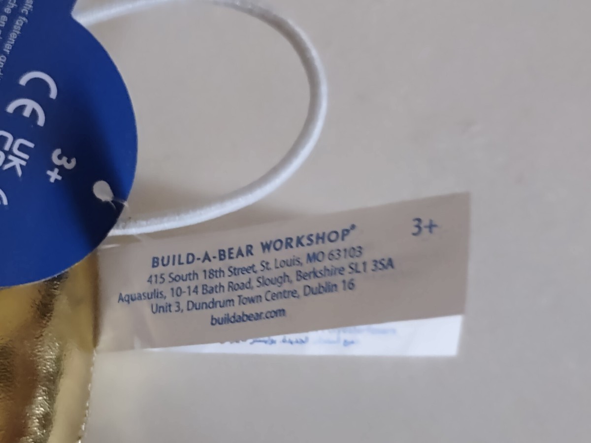 Build-A-Bear Workshop Anello Oro Wristie Sonic 2 - Accessorio Per Peluche