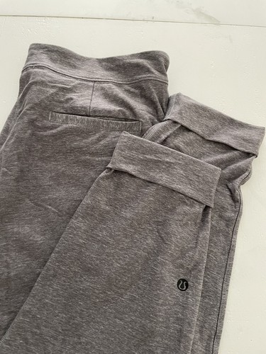 Felpa Lululemon taglia 6 cropped sottile grigio erica manca coulisse #29 - Foto 9 di 11