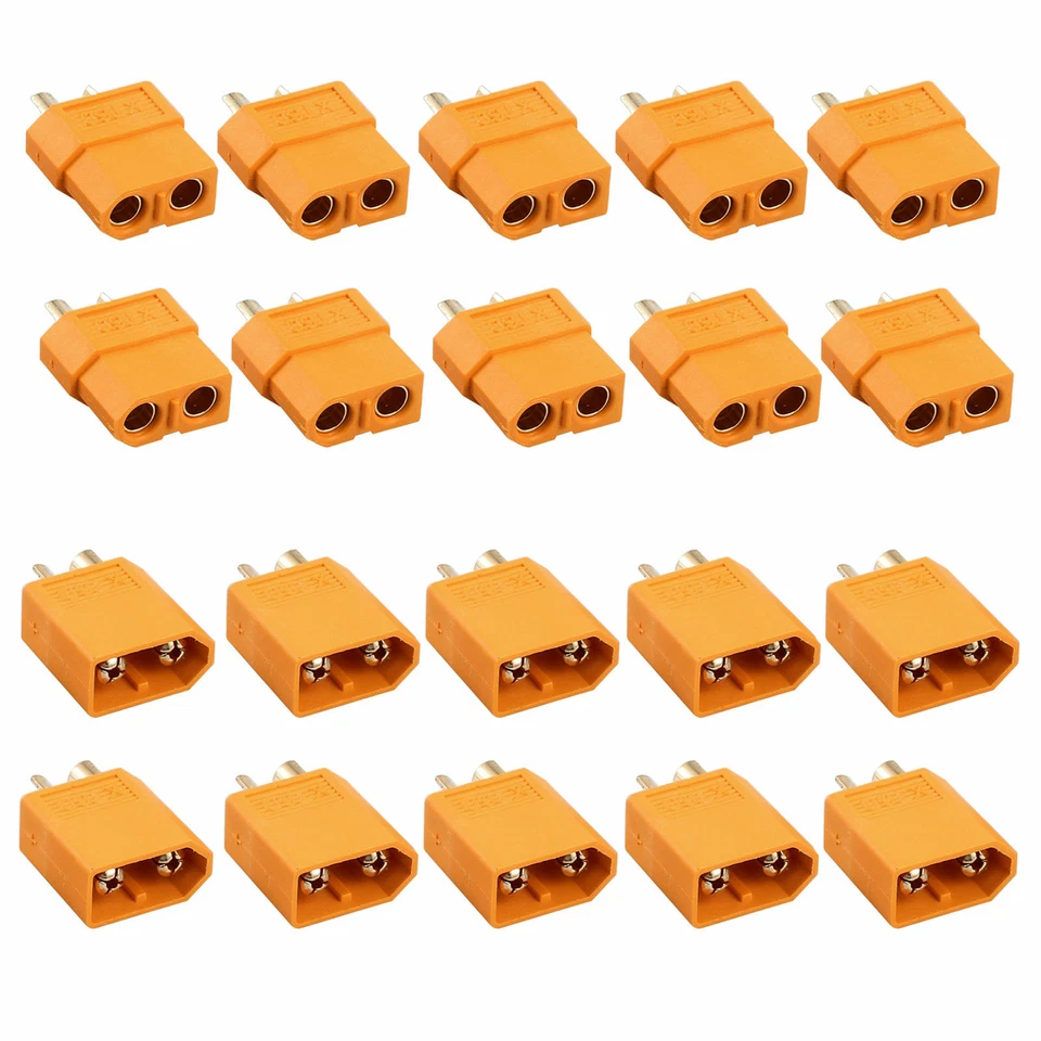 10 Pairs XT-60 XT60 Male Female Bullet Connectors RC Lipo Power Plugs Nylon 10X - Image 2 of 4