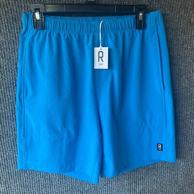RHONE  Shorts Mens 2XL Blue Gym Running Lightweight Essentials Unlined XXL NEW