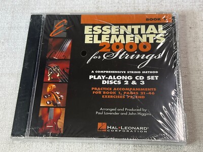 Essential Elements 2000 Strings Play-Along CDs 2 and 3 for Book 1 NEW 000868054