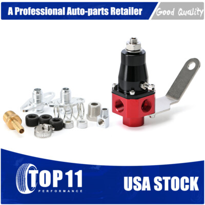#ad #ad Inline Fuel Pressure Regulator Adjustable FPR Boost Vacuum Reference Port 13301 $29.90