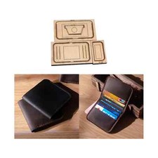 DIY leather craft folded wallet cardholder cutting dies knife mold metal...