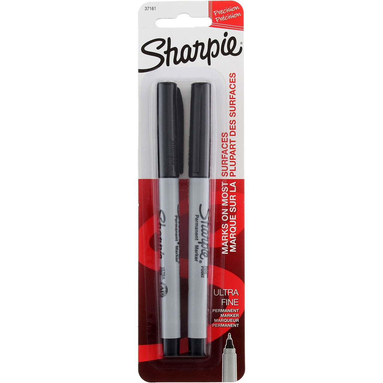 6 Pack Sharpie Precision Ultra Fine Black Permanent Markers  