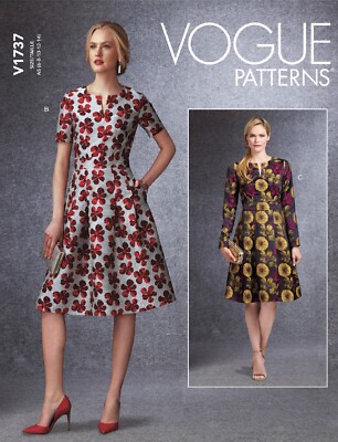 VOGUE Patterns  - Fit-and Flare Dresses  - A5 6-8-10-12-14 - No. V1737