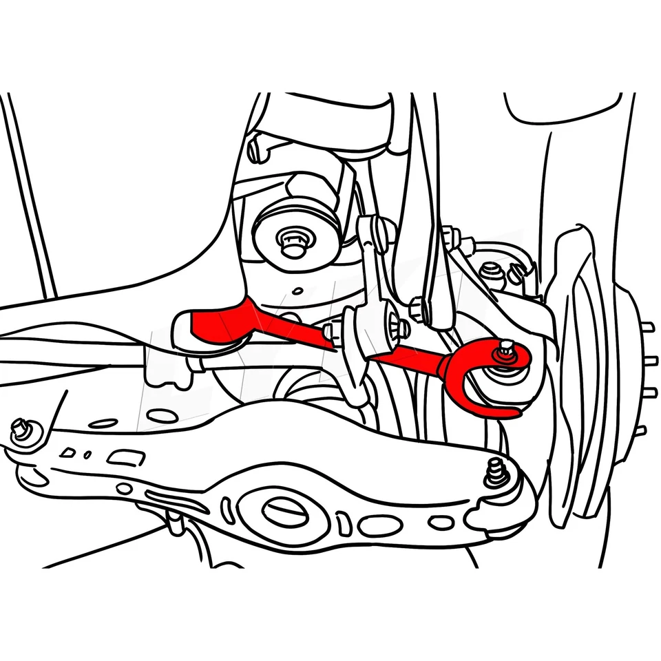 LYKT 4pcs Adjustable Rear Camber&Toe Kit for Toyota Camry、Avalon&LexusES350/300h - Image 2 of 4