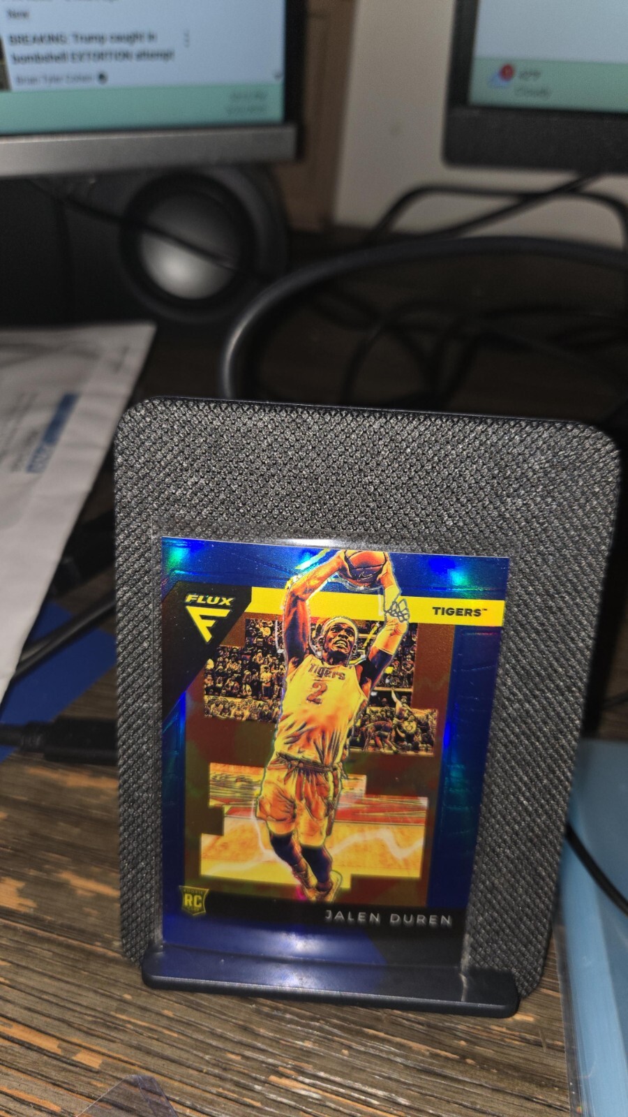 #/99! 🚨Blue Prizm 2022-23 Panini Flux Jalen Duren RC Detroit Pistons Rookie #6