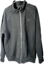 Adidas Men's Sideline 21 Woven Bomber Jacket - Black w/ Embossed Lettering