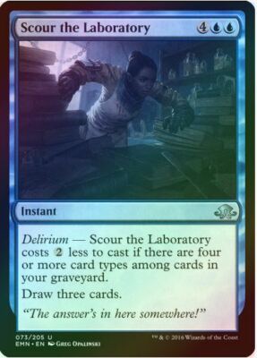 1 x Scour the Laboratory - Foil - EMN - LP - Magic The Gathering - MTG - QXQ01