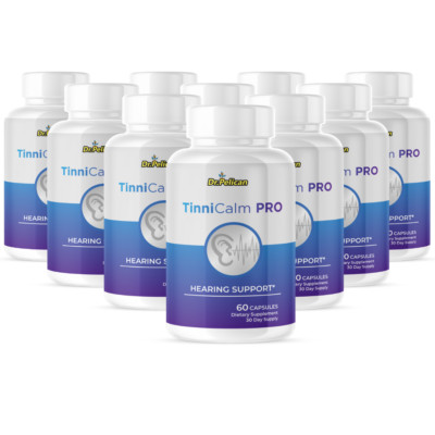 TinniCalm Pro- Hearing Support- 10 Bottles- 600 Capsules