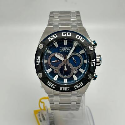 Invicta Coalition Forces 50mm Steel Blue Dial Quartz Men Watch 30652