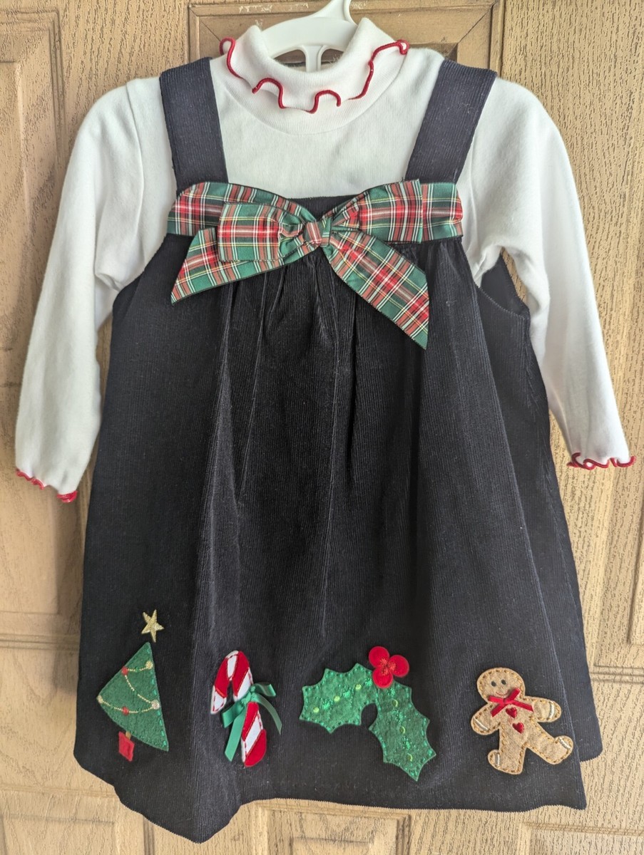 Sophie rose 2 Pc Christmas Dress Black Corduroy 24 Months with Holiday Accents | eBay Sophie rose 2 Pc Christmas Dress Black Corduroy 24 Months with Holiday Accents | eBay