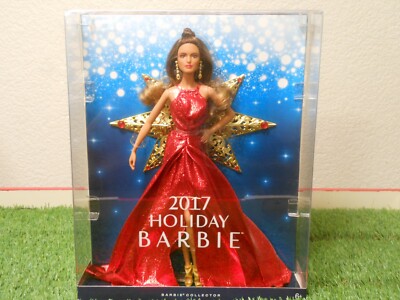 2017 Holiday Barbie Doll Brunette Hair New In Box NIB DYX41 STAR COLLECTION 