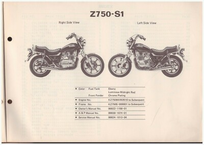 Manubrio Ricambi Kawasaki Epoca Parts Catalog Parts Catalog