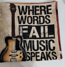 Guitar Pillow Covers Emvency Set of 4 Throw Pillow Covers