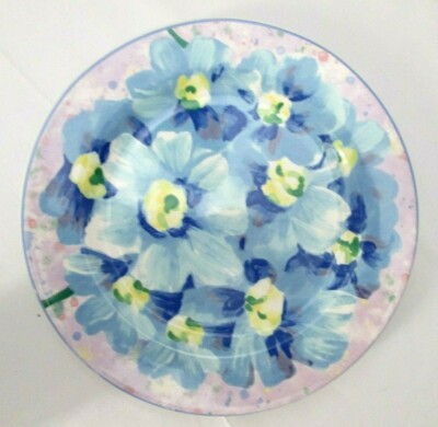 Sango Promenade Hand Painted Floral Plate #3030 By Deborah Mallow 8''