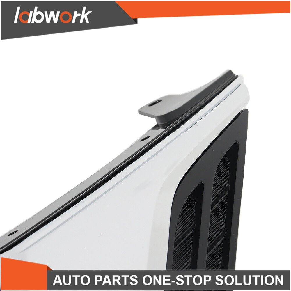 Labwork Front Bumper Upper Grille Chrome + Black For 2015-2018 Nissan Murano