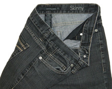 Women's Skinny Jeans Calvin Klein Stretch Black Tag 29/8 measured Size 29x30