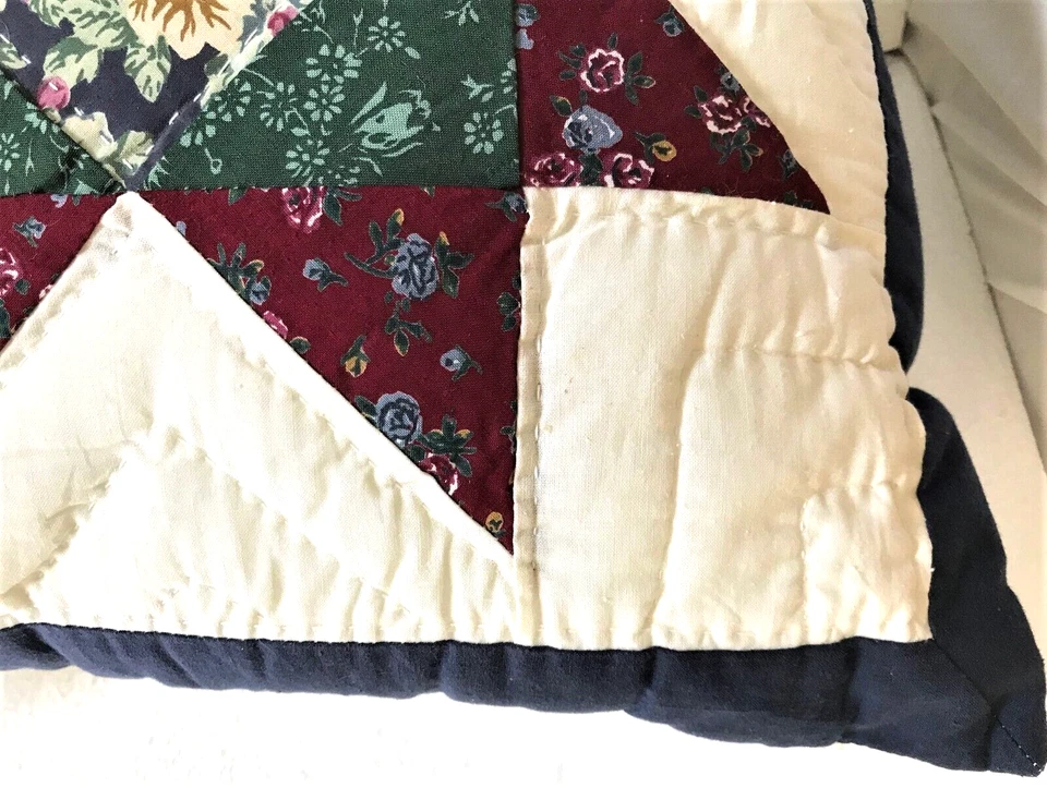 Quilted Star Pillow from American Pacific 16" Square Decorative Throw Pillow - Image 3 of 4