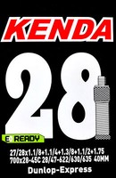 "Kenda Schlauch Fahrradschlauch 28\" Dv Zoll X 1.1/8 - 1.75 Blitzv Dunlop E-Ready"