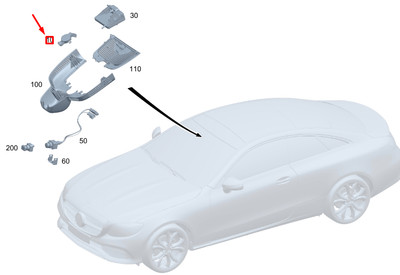 MERCEDES-BENZ GLE W167 Rain And Light Sensor Genuine A2479008317 