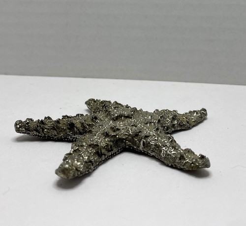 Fermacarte in metallo STARFISH 3,5” realistico decorazione mare casa spiaggia tono argento - Foto 3 di 6
