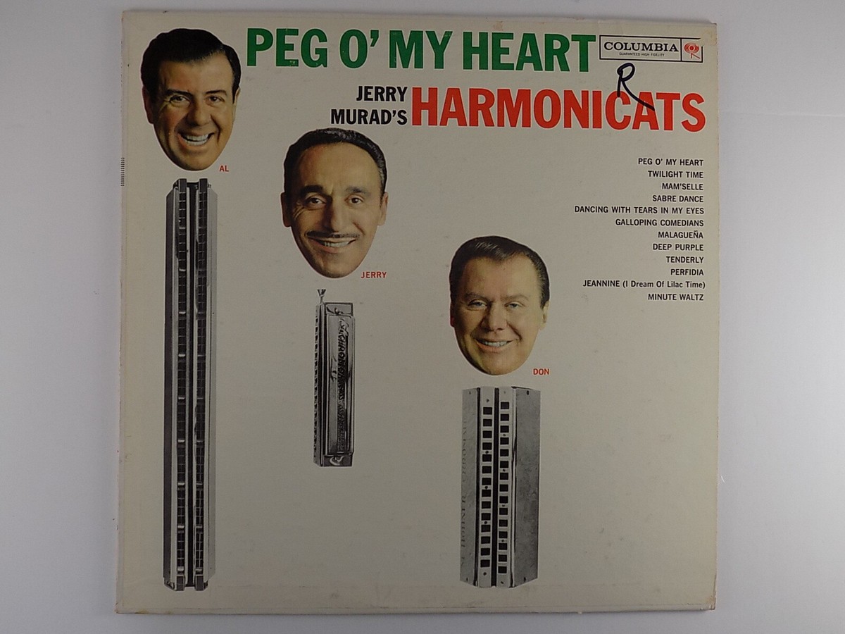 JERRY MURAD'S HARMONICATS PEG O' MY HEART VINYL LP 1961 MONO